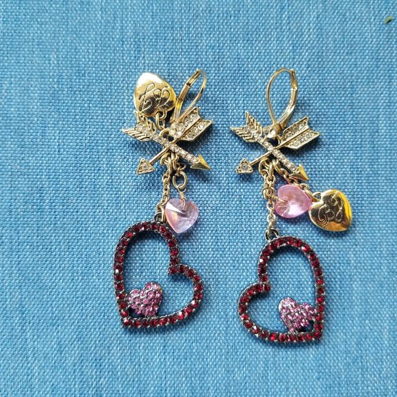 Betsey Johnson Necklace, Earrings, Bracelet "LOVE" Collection - NWOT - Picture 16 of 16